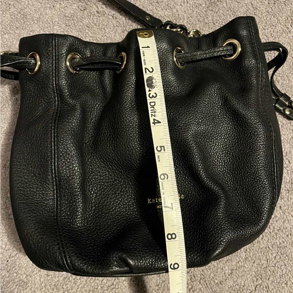 Kate Spade Black Leather Women's Bucket Bag - Picture 8 of 10